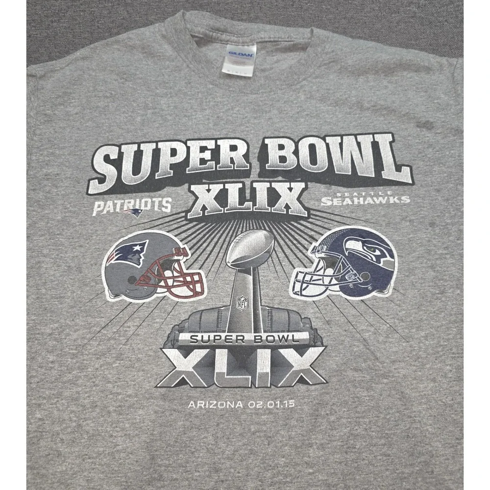 Seattle Seahawks New Orleans Super Bowl XLIX 49 Short Sleeve Medium T-Shirt